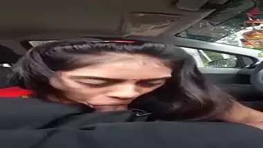 Nainital bhabhi agrees to blow devar in the car!