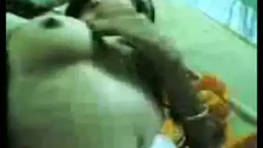 Desi girl’s boobs pressed by her jija