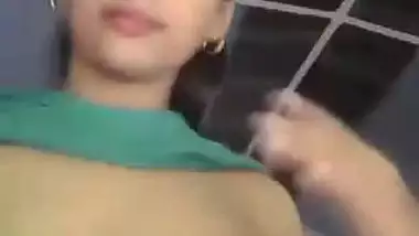 Topless girl from Jaipur doing a video sex