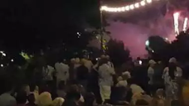 Indian ass watching fireworks display