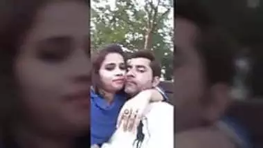 Desi collage lover outdoor kissing