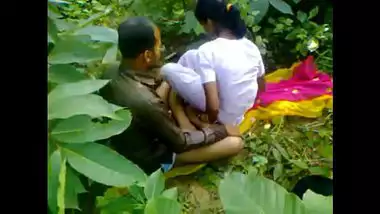 Indian school girl fucking teacher in outdoor sex