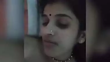 Real desi Indian bhabhi moans during sex