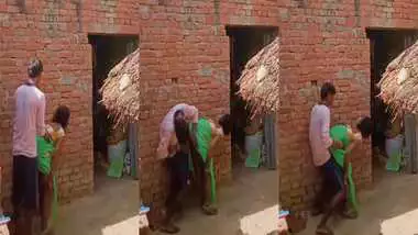 Village Bhabhi Doggystyle sex in the backyard