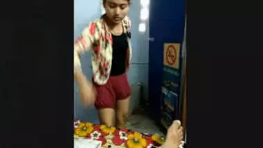 Cute look Desi girl Wering Cloths After Sex