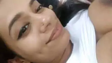 Cute srilanken girl making selfie video