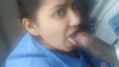 NRI cock sucking in car