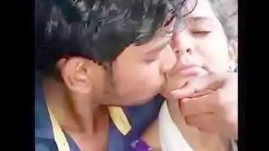 Desi village lover kissing seen