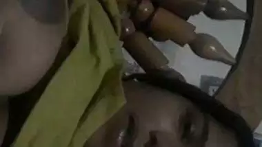 Desi Malayali wife milking boobs video