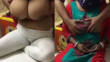 bengali wife huge boobs playing by hubbys friend and hubby recording