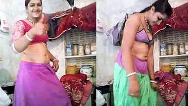 desi aunty dress change