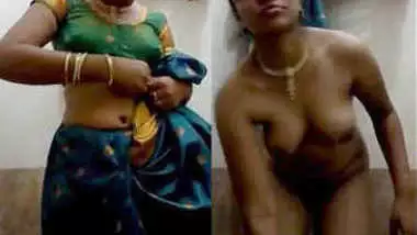 Sexy Tamil Girl Strip saree And Showing her boobs and pussy