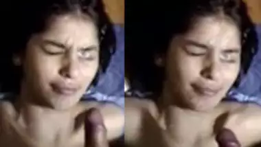 Desi Girl Facial with Cum