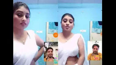 AT LAST SHERNI’s Navel Video !!! Leaked !!! White Saree,Yummy Boobs, Sexy Navel