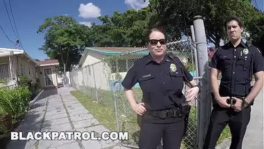 Horny Police Women Having Threesome Sex