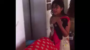 Sexy Telugu girl feeling furious after the bath