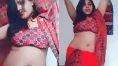 Female performs an Indian sex belly dance in a XXX manner on camera