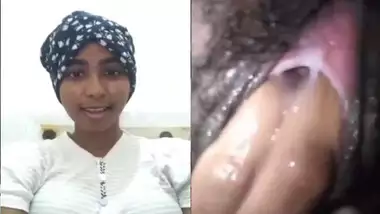 Ethnic Srilankan girl fingering pussy selfie video