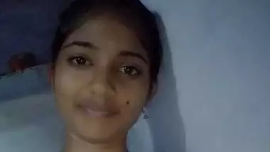 Sexy village girl making nude selfie video for lover