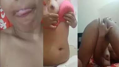 Horny Bangladeshi girl fingering her both holes