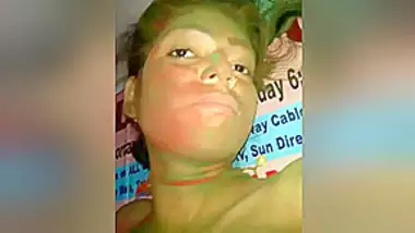 Slim House Wife Enjoy Home Sex With Her Husband On Holi