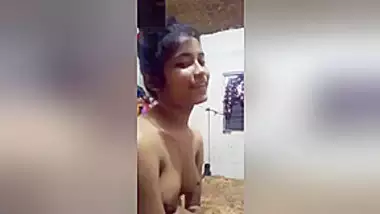 Shy Desi Girl Shows Her Boobs