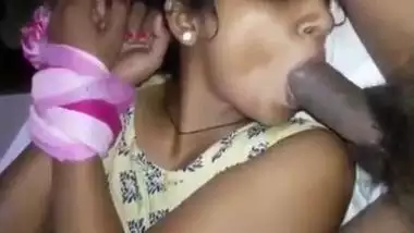 Kinky girlfriend enjoys SADOMASOCHISM play and gives a fine blowjob