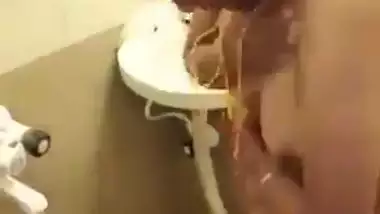 Bhabhi bathing