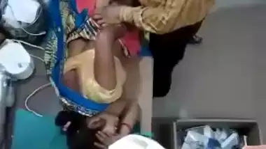 Doctor fingering to patient