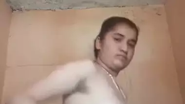 Beautiful girl making video