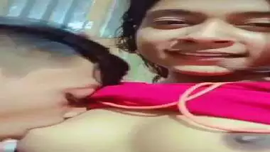 Small boobs village girlfriend boob sucking