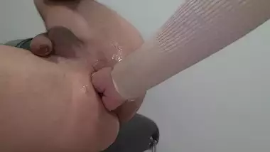 Woman Fisting Male Ass | Male Anal Cock Dripping