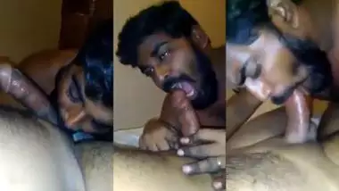 Man swallows her lover’s big dick in Indian gay porn