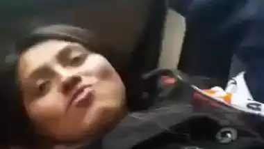 Desi college couples sex in public car