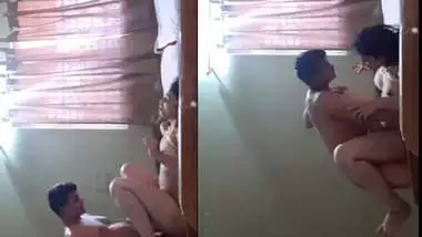 Young lovers homemade sex in missionary style